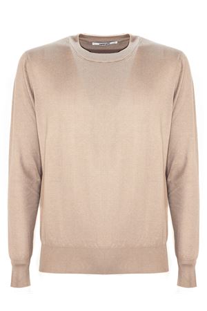 Maglia in misto cotone e cashmere beige MAURO GRIFONI | GS110034115010